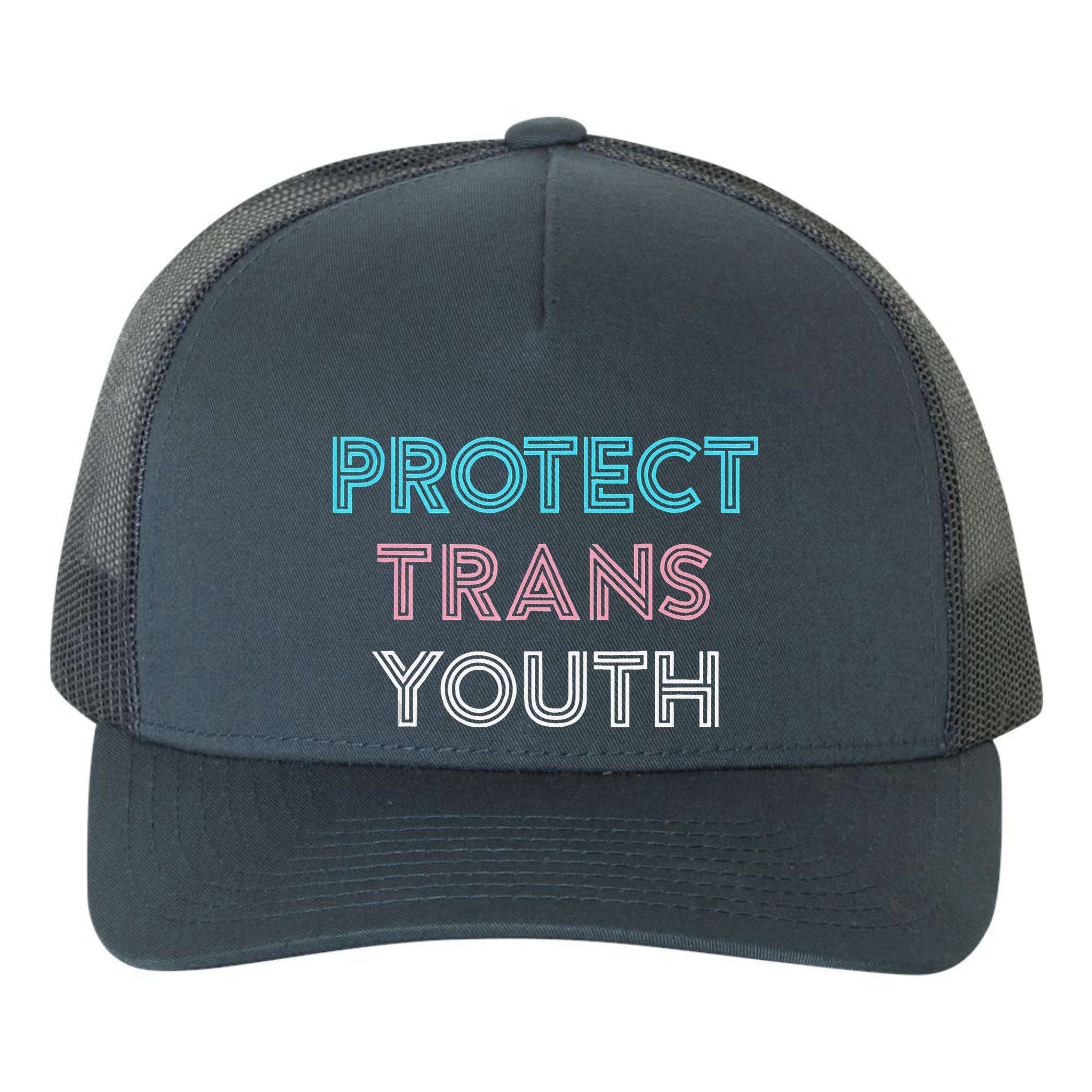 Transg Lgbt Pride Protect Transg Yupoong Adult 5-Panel Trucker Hat