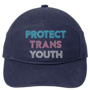 Transg Lgbt Pride Protect Transg 7-Panel Snapback Hat