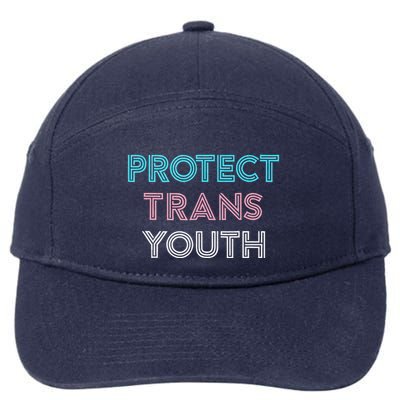 Transg Lgbt Pride Protect Transg 7-Panel Snapback Hat