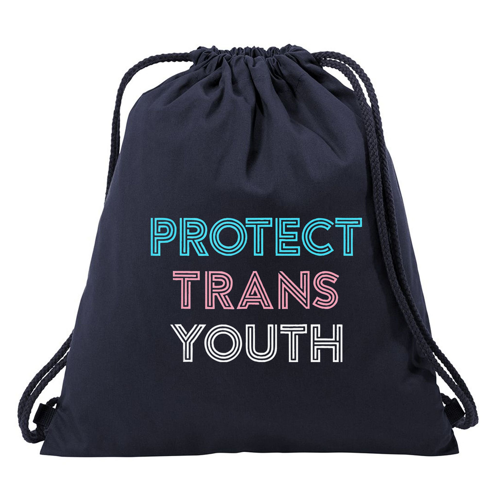 Transg Lgbt Pride Protect Transg Drawstring Bag