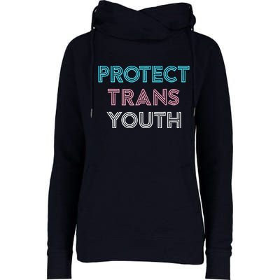 Transg Lgbt Pride Protect Transg Womens Funnel Neck Pullover Hood