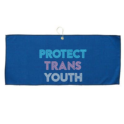 Transg Lgbt Pride Protect Transg Large Microfiber Waffle Golf Towel