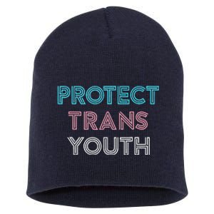 Transg Lgbt Pride Protect Transg Short Acrylic Beanie