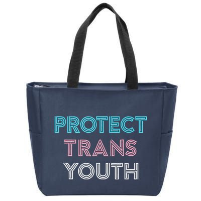 Transg Lgbt Pride Protect Transg Zip Tote Bag