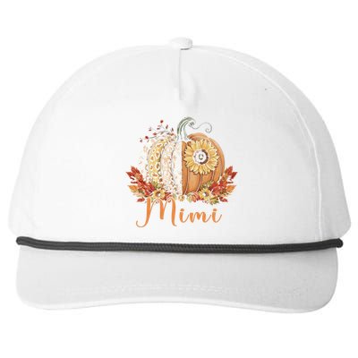 Thanksgiving Leopard Pumpkin And Sunflower Mimi Snapback Five-Panel Rope Hat