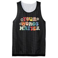 Therapy Language Pathologist SLP Your Words Matter Mesh Reversible Basketball Jersey Tank