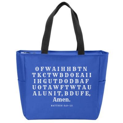 The Lords Prayer Gift Zip Tote Bag