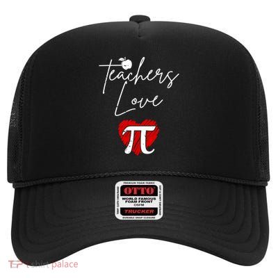 Teachers Love Pi High Crown Mesh Back Trucker Hat