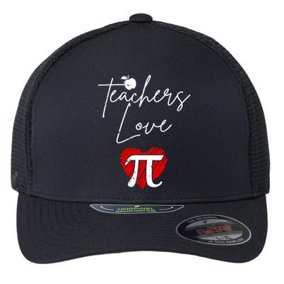 Teachers Love Pi Flexfit Unipanel Trucker Cap