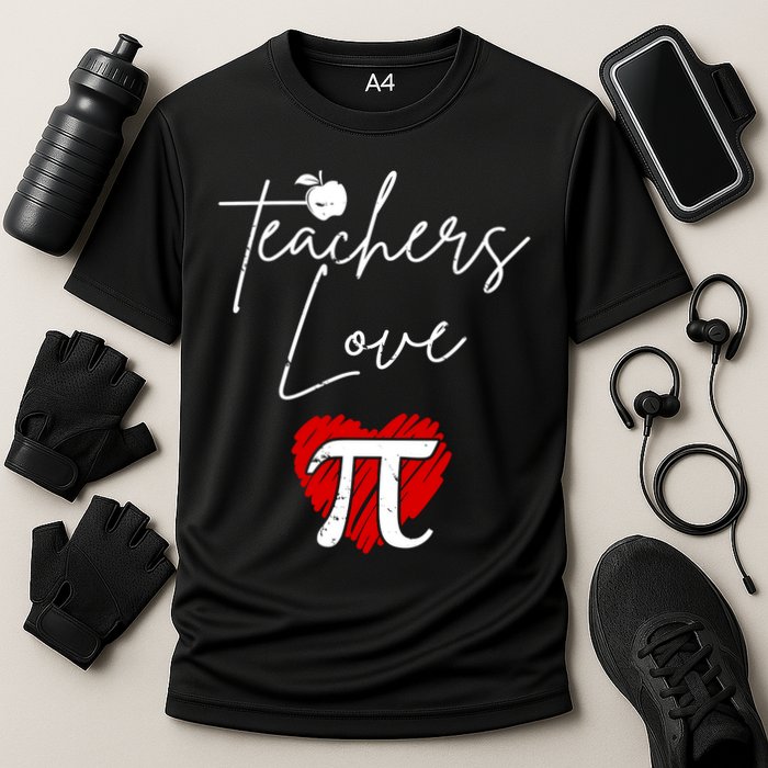 Teachers Love Pi Cooling Performance Crew T-Shirt