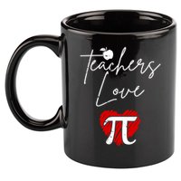 Teachers Love Pi 11oz C Handle Ceramic Mug