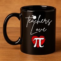 Teachers Love Pi 11oz C Handle Ceramic Mug