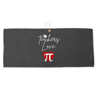Teachers Love Pi Large Microfiber Waffle Golf Towel
