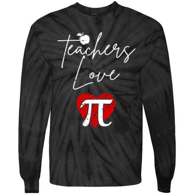 Teachers Love Pi Tie-Dye Long Sleeve Shirt