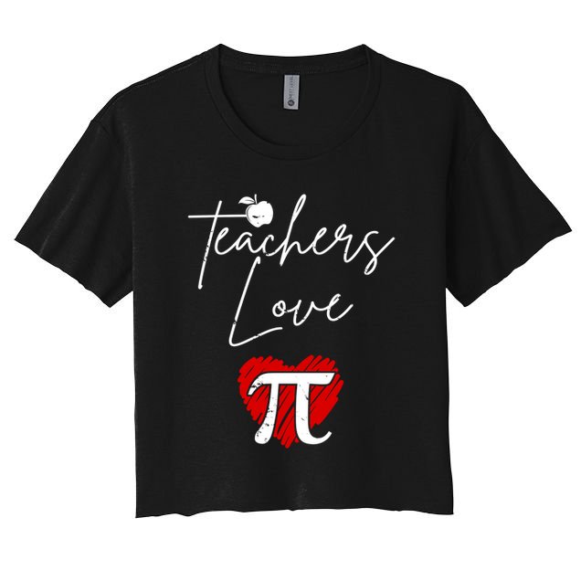 Teachers Love Pi Women's Crop Top Tee