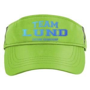 Team Lund Proud Family Surname Last Name Gift Cool Gift Adult Drive Performance Visor