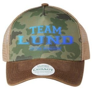 Team Lund Proud Family Surname Last Name Gift Cool Gift Legacy Tie Dye Trucker Hat