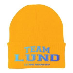 Team Lund Proud Family Surname Last Name Gift Cool Gift Knit Cap Winter Beanie