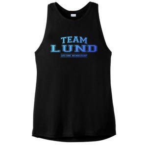 Team Lund Proud Family Surname Last Name Gift Cool Gift Ladies PosiCharge Tri-Blend Wicking Tank