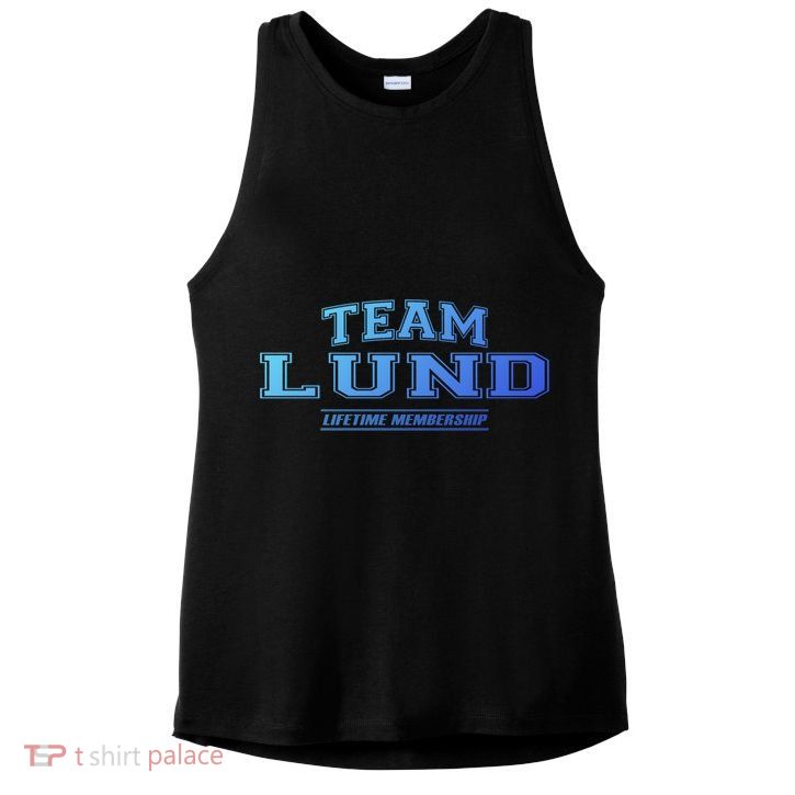 Team Lund Proud Family Surname Last Name Gift Cool Gift Ladies PosiCharge Tri-Blend Wicking Tank