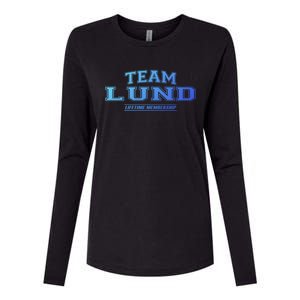 Team Lund Proud Family Surname Last Name Gift Cool Gift Womens Cotton Relaxed Long Sleeve T-Shirt