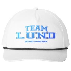 Team Lund Proud Family Surname Last Name Gift Cool Gift Snapback Five-Panel Rope Hat