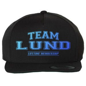 Team Lund Proud Family Surname Last Name Gift Cool Gift Wool Snapback Cap