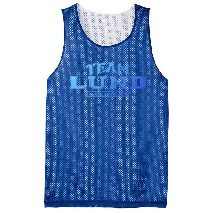 Team Lund Proud Family Surname Last Name Gift Cool Gift Mesh Reversible Basketball Jersey Tank