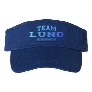 Team Lund Proud Family Surname Last Name Gift Cool Gift Valucap Bio-Washed Visor