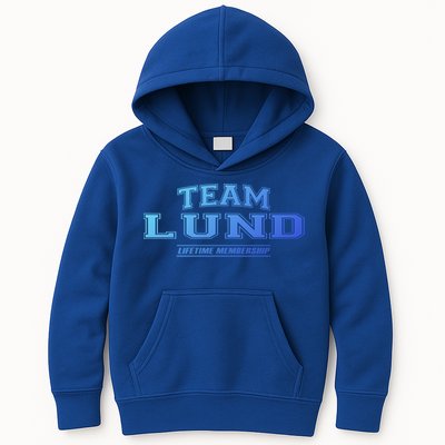 Team Lund Proud Family Surname Last Name Gift Cool Gift Kids Hoodie