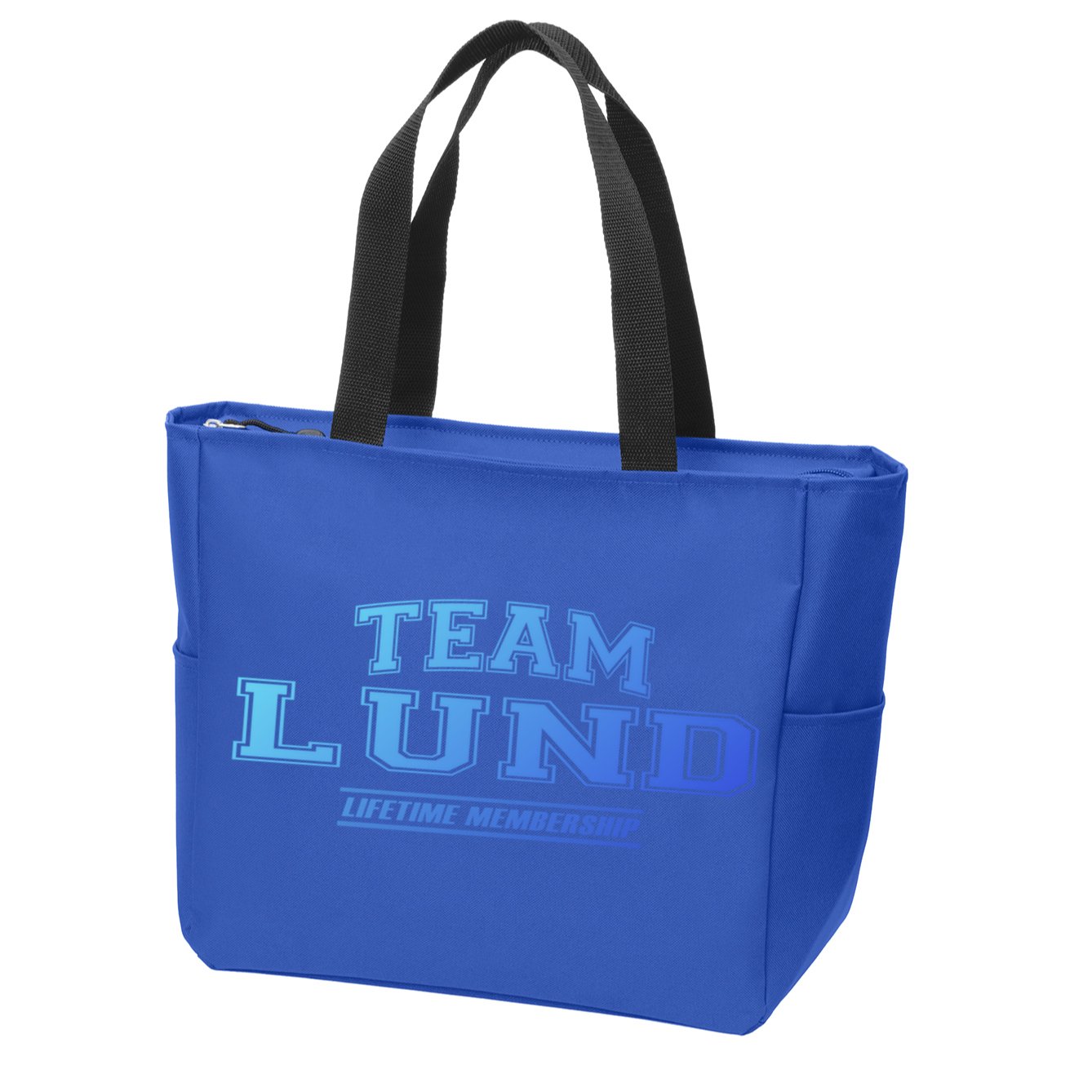 Team Lund Proud Family Surname Last Name Gift Cool Gift Zip Tote Bag