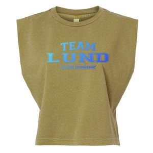 Team Lund Proud Family Surname Last Name Gift Cool Gift Garment-Dyed Women's Muscle Tee