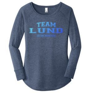 Team Lund Proud Family Surname Last Name Gift Cool Gift Women's Perfect Tri Tunic Long Sleeve Shirt