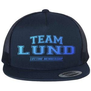 Team Lund Proud Family Surname Last Name Gift Cool Gift Flat Bill Trucker Hat