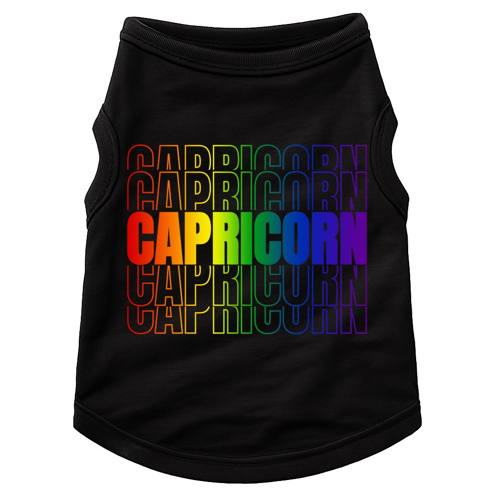 This Lgbtq Pride Zodiac Capricorn Great Gift Doggie Tank