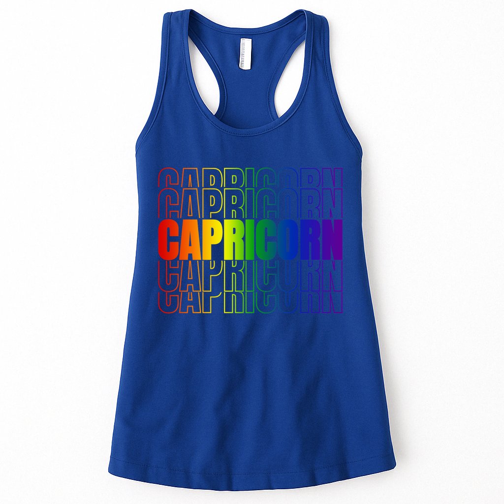 This Lgbtq Pride Zodiac Capricorn Great Gift Womens Tank Top
