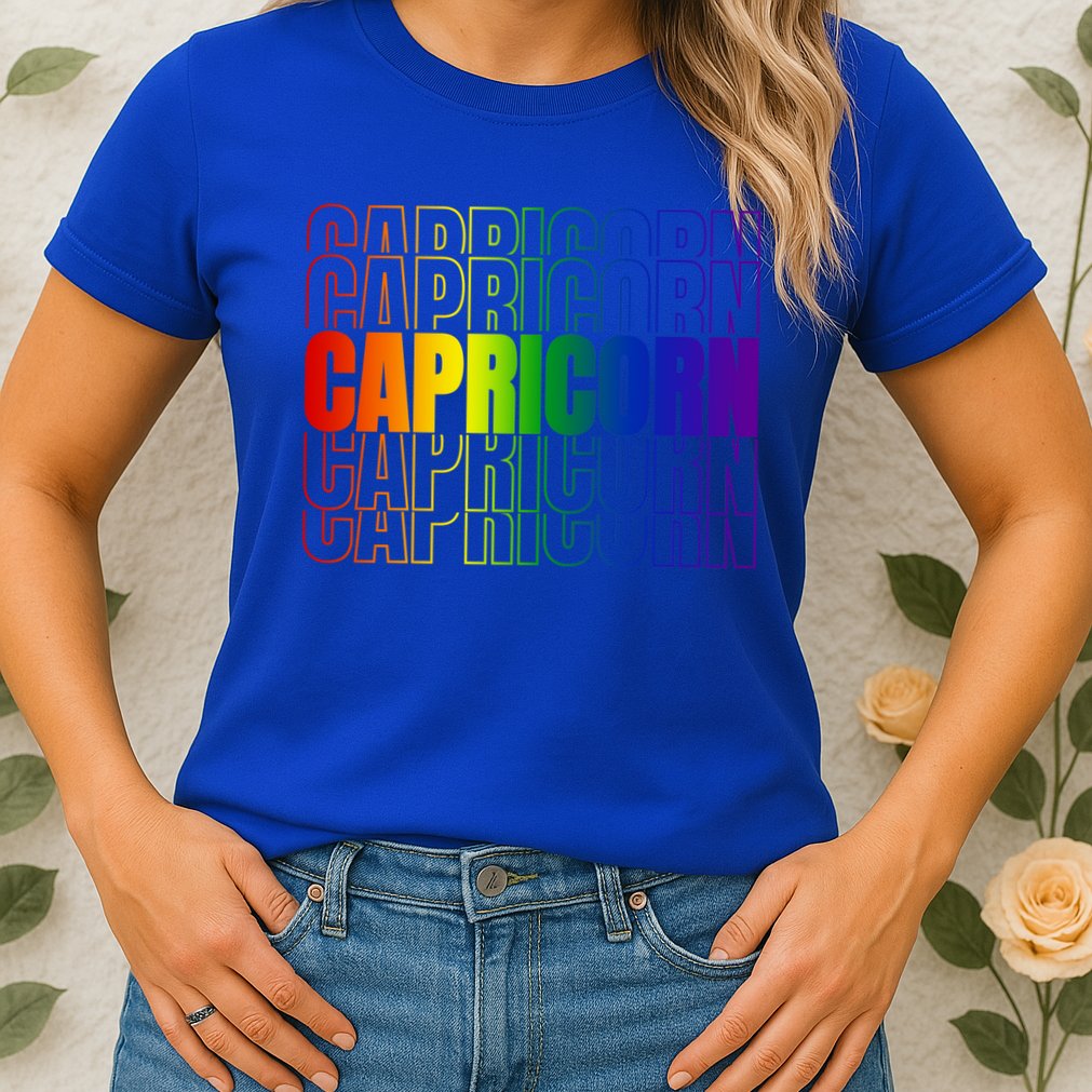 This Lgbtq Pride Zodiac Capricorn Great Gift Womens T-Shirt