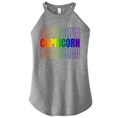 This Lgbtq Pride Zodiac Capricorn Great Gift Women’s Perfect Tri Rocker Tank