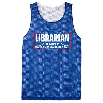 The Librarian Party Make America Read Again Bookworm Books Mesh Reversible Basketball Jersey Tank