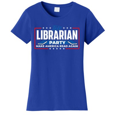 The Librarian Party Make America Read Again Bookworm Books Women's T-Shirt