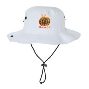 Thankful Leopard Pumpkin Graphic Thanksgiving Leopard Gift Legacy Cool Fit Booney Bucket Hat