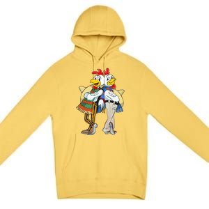 The Los Pollos Cool Vector Design New Premium Pullover Hoodie