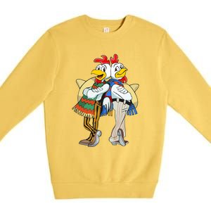 The Los Pollos Cool Vector Design New Premium Crewneck Sweatshirt