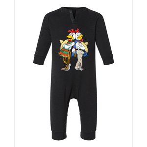 The Los Pollos Cool Vector Design New Infant Fleece One Piece