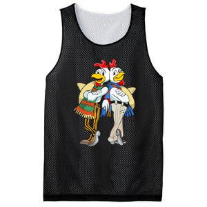 The Los Pollos Cool Vector Design New Mesh Reversible Basketball Jersey Tank