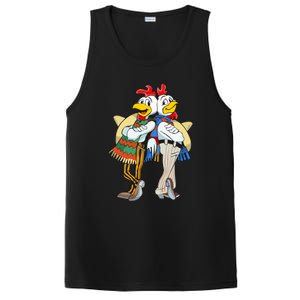 The Los Pollos Cool Vector Design New PosiCharge Competitor Tank