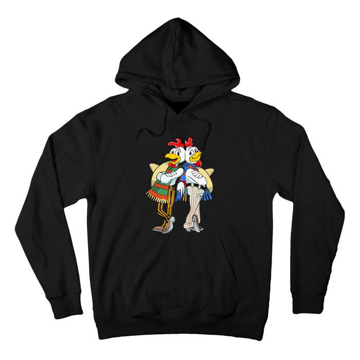 The Los Pollos Cool Vector Design New Tall Hoodie