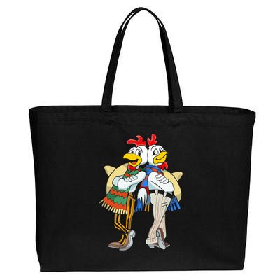 The Los Pollos Cool Vector Design New Cotton Canvas Jumbo Tote