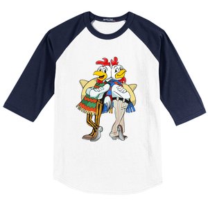 The Los Pollos Cool Vector Design New Baseball Sleeve Shirt