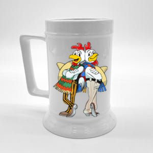 The Los Pollos Cool Vector Design New Beer Stein